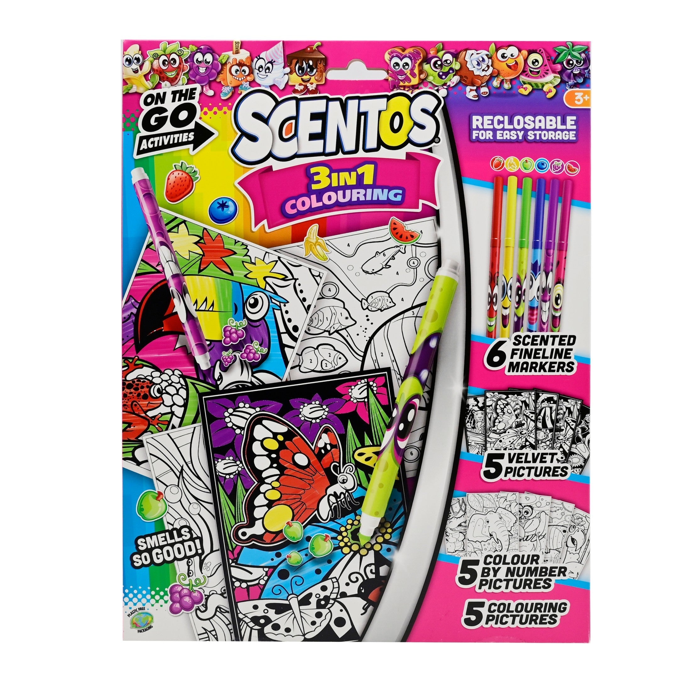SCENTOS ON THE GO 3 IN 1 COLOURING - 45175