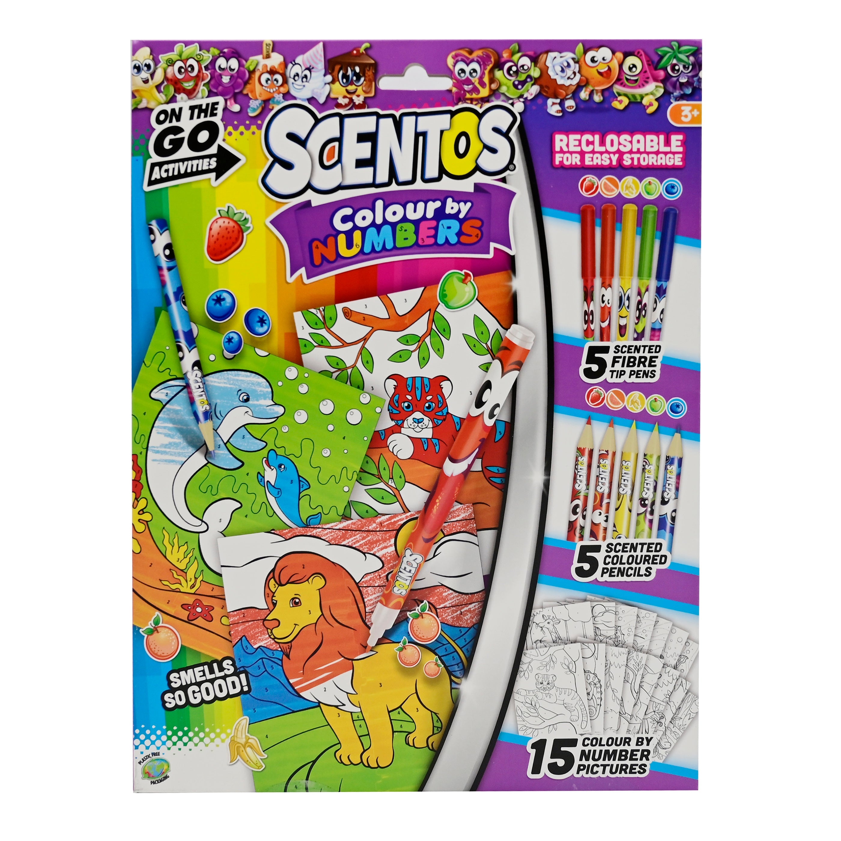 SCENTOS ON THE GO COLOUR BY NUMBERS - 45176