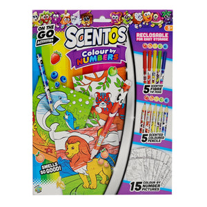 SCENTOS ON THE GO COLOUR BY NUMBERS - 45176