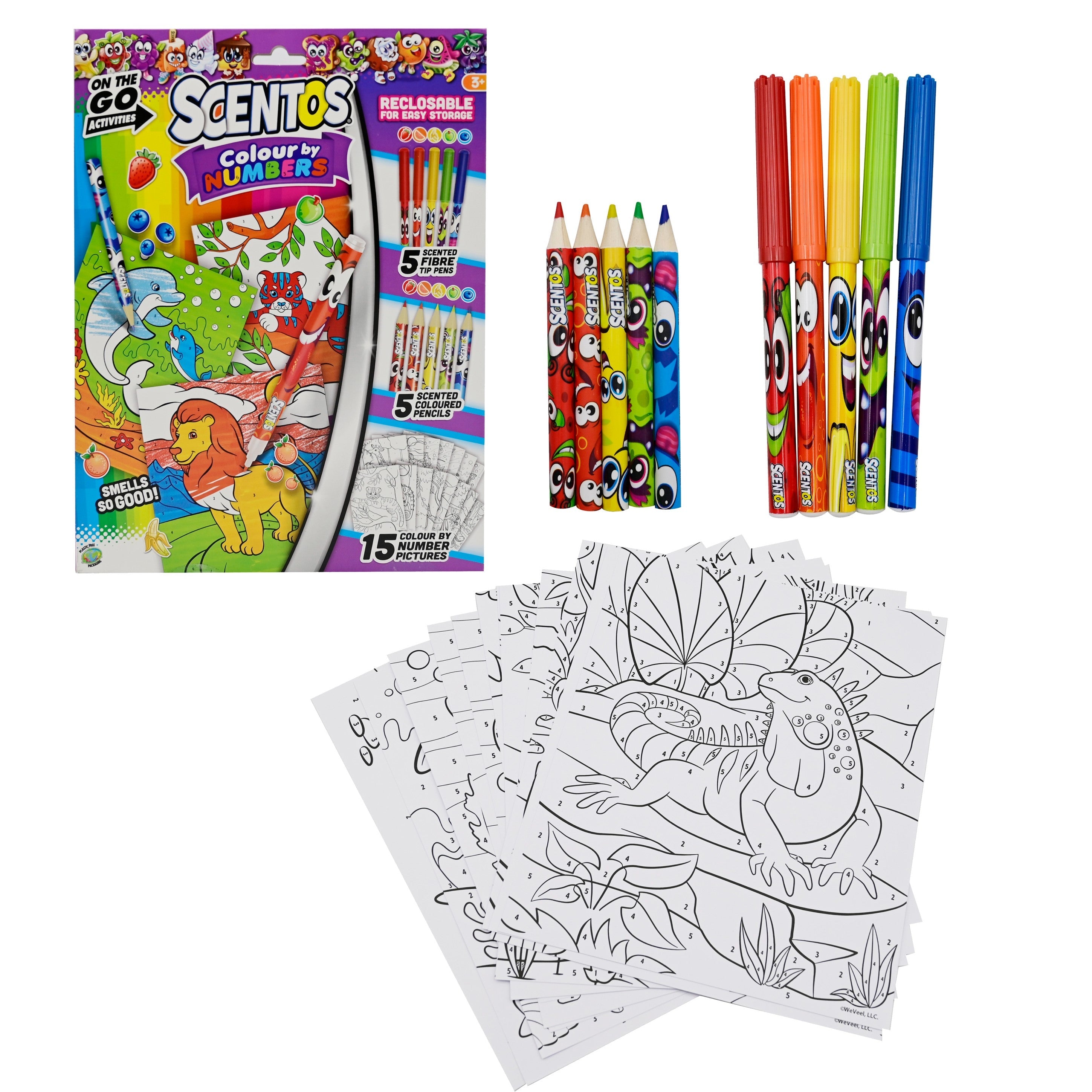 SCENTOS ON THE GO COLOUR BY NUMBERS - 45176