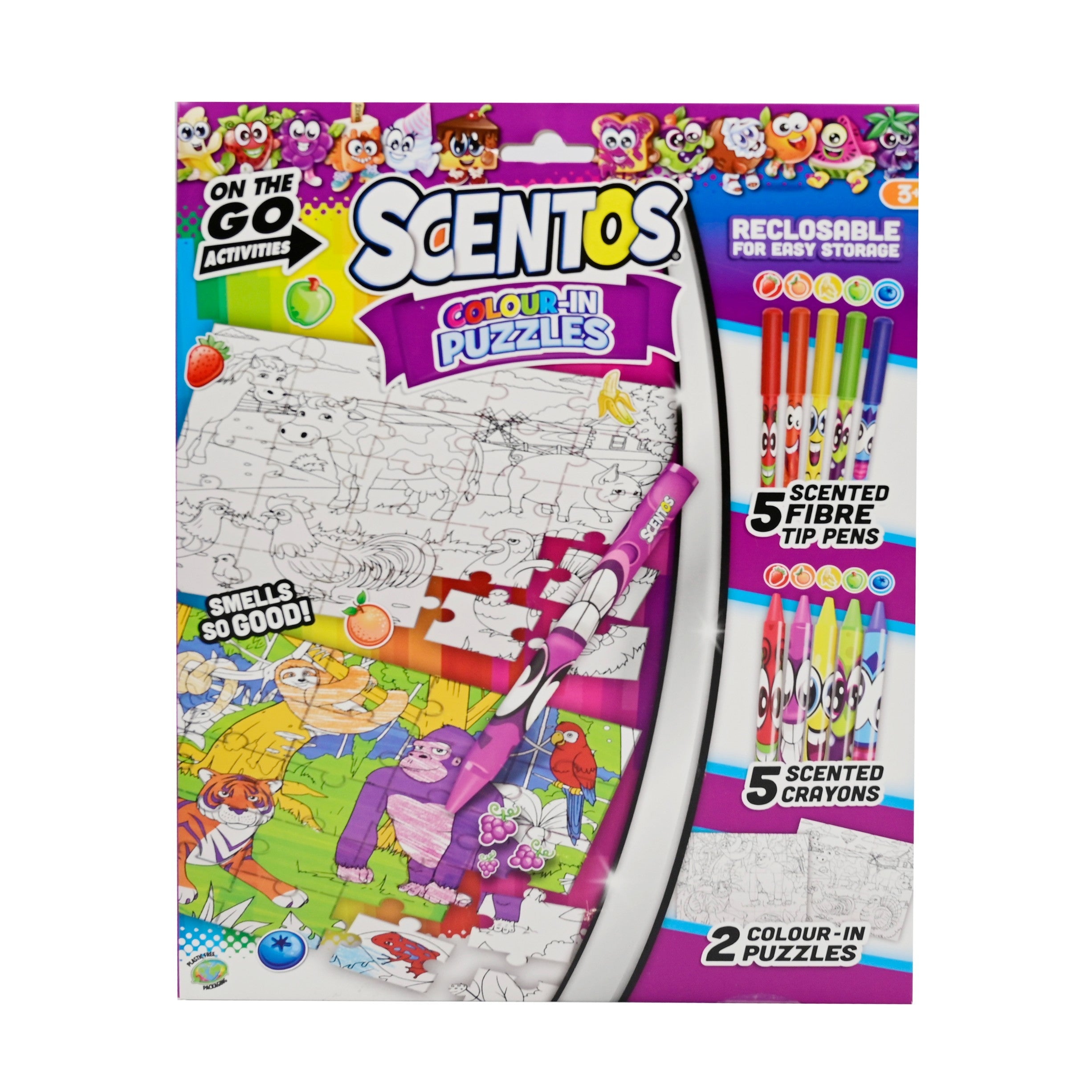 SCENTOS ON THE GO COLOUR IN PUZZLES - 45181