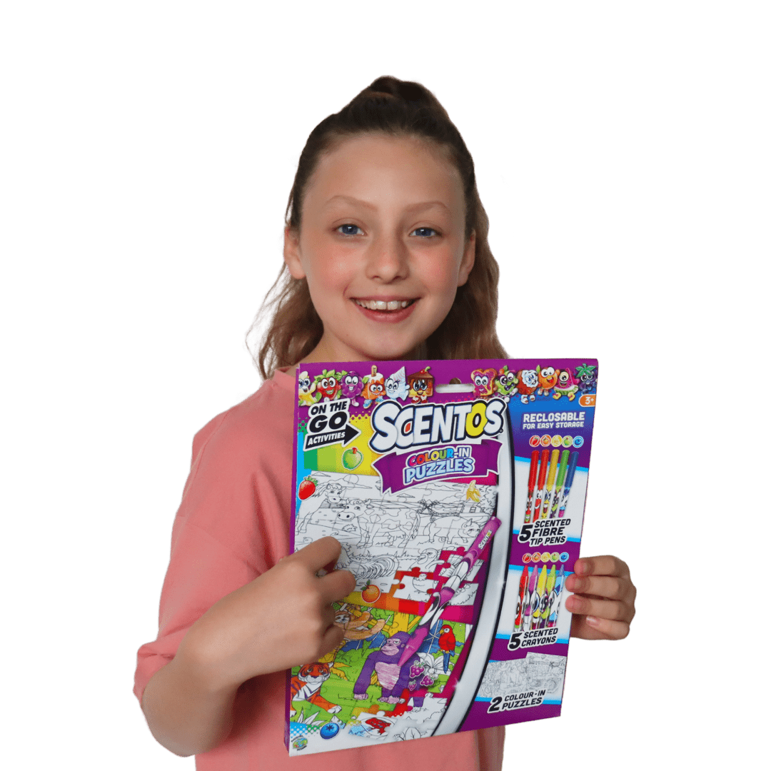 SCENTOS ON THE GO COLOUR IN PUZZLES - 45181