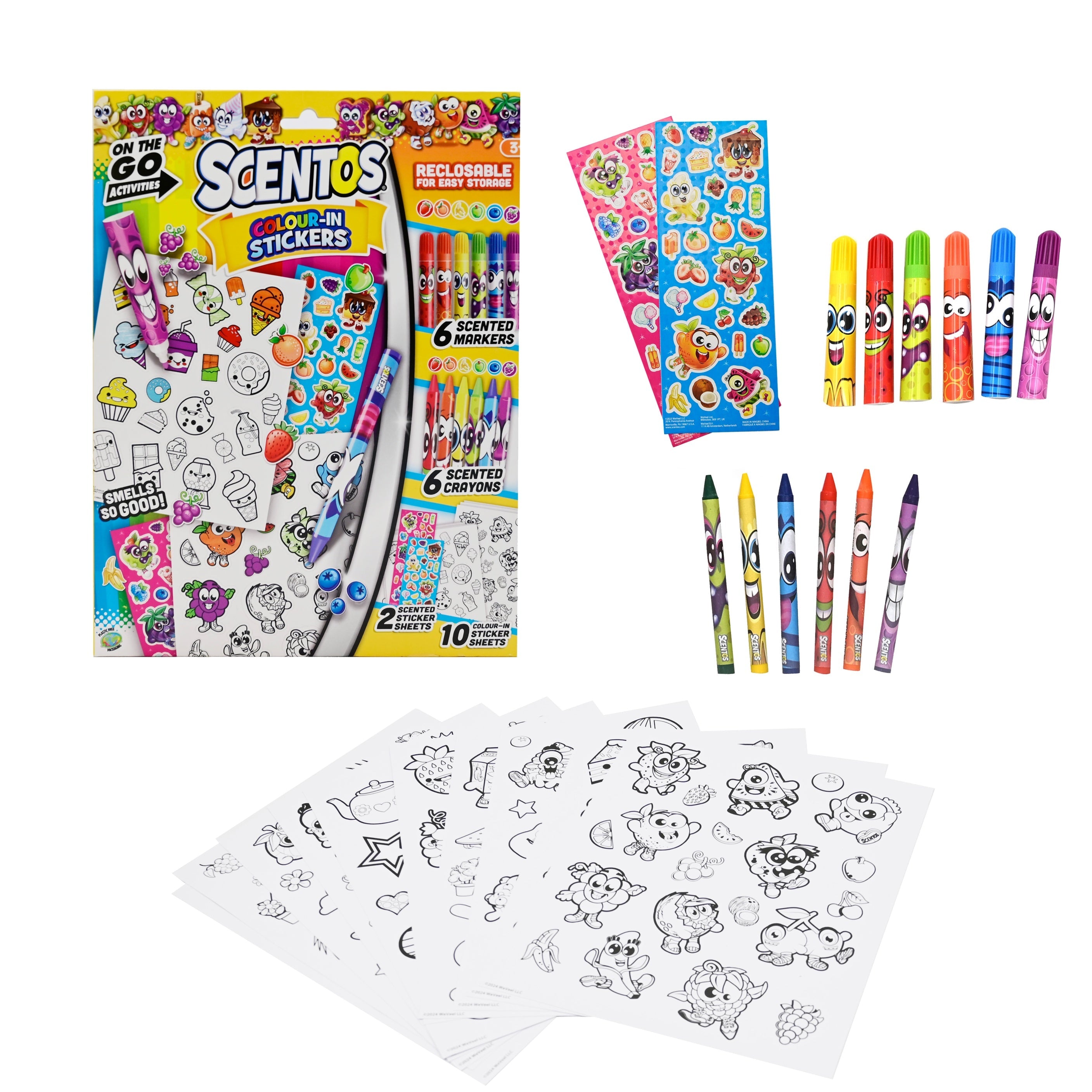 SCENTOS ON THE GO COLOUR IN STICKERS - 45183