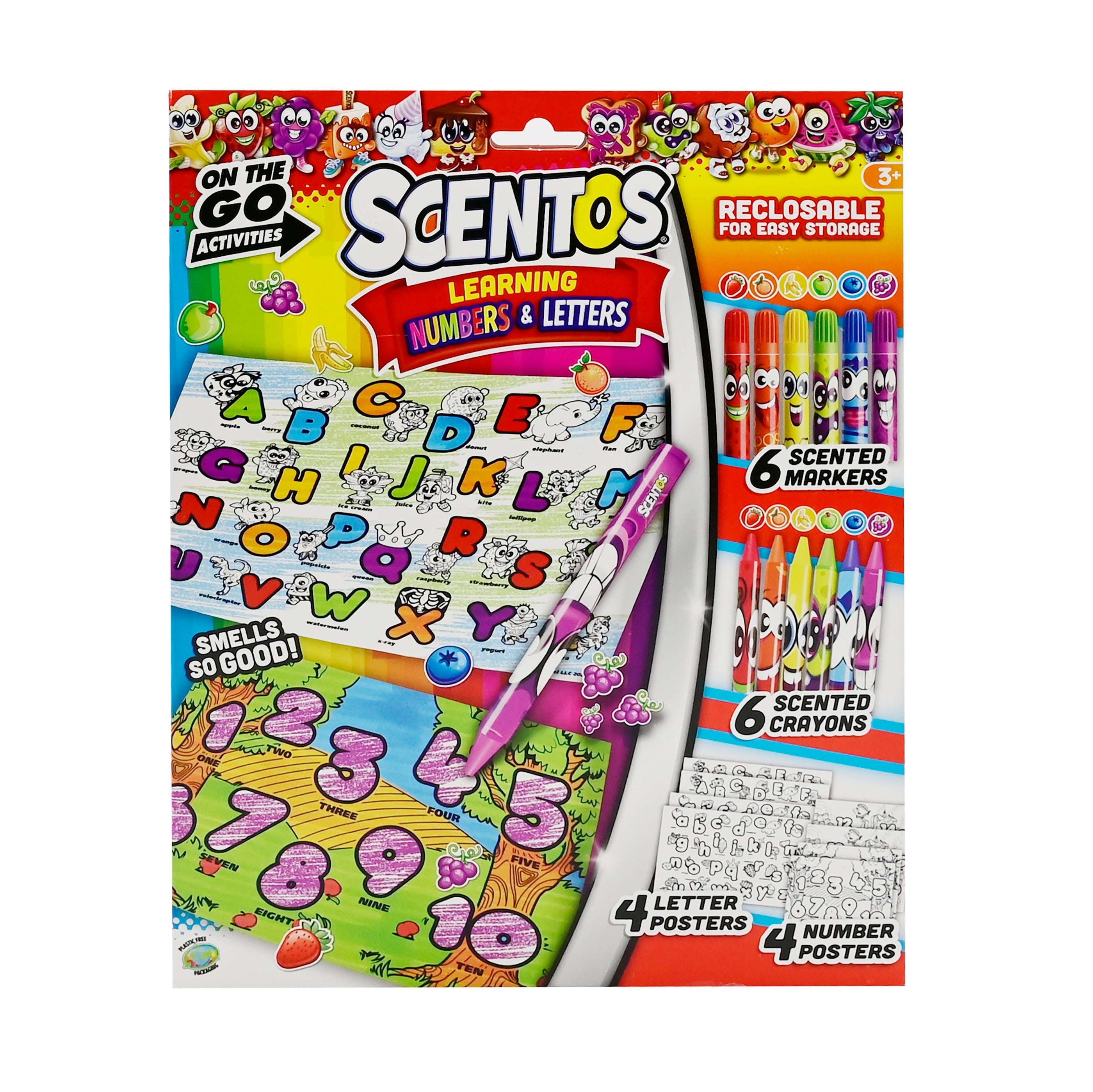 SCENTOS ON THE GO LEARNING NUMBERS & LETTERS - 45182