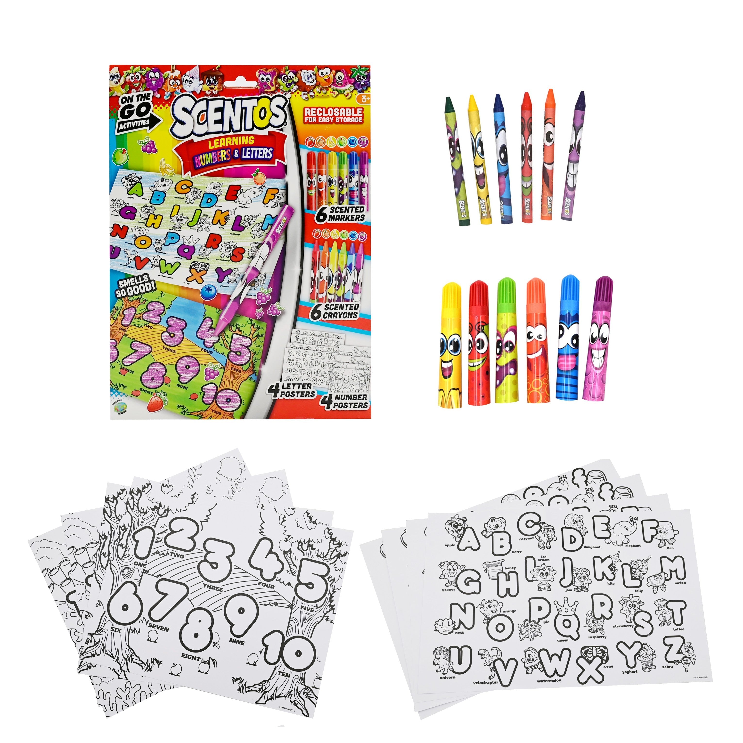 SCENTOS ON THE GO LEARNING NUMBERS & LETTERS - 45182