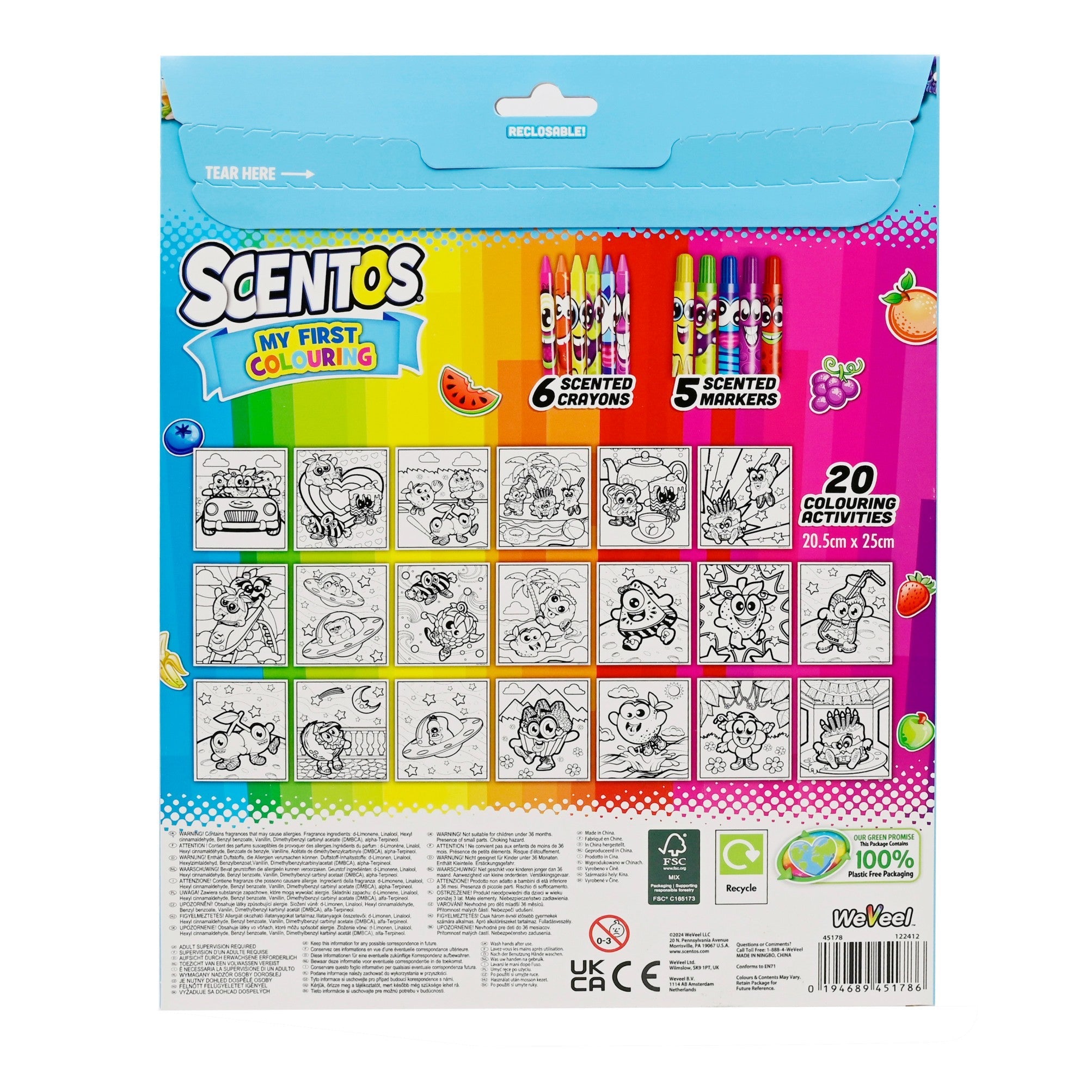 SCENTOS ON THE GO MY FIRST COLOURING - 45178