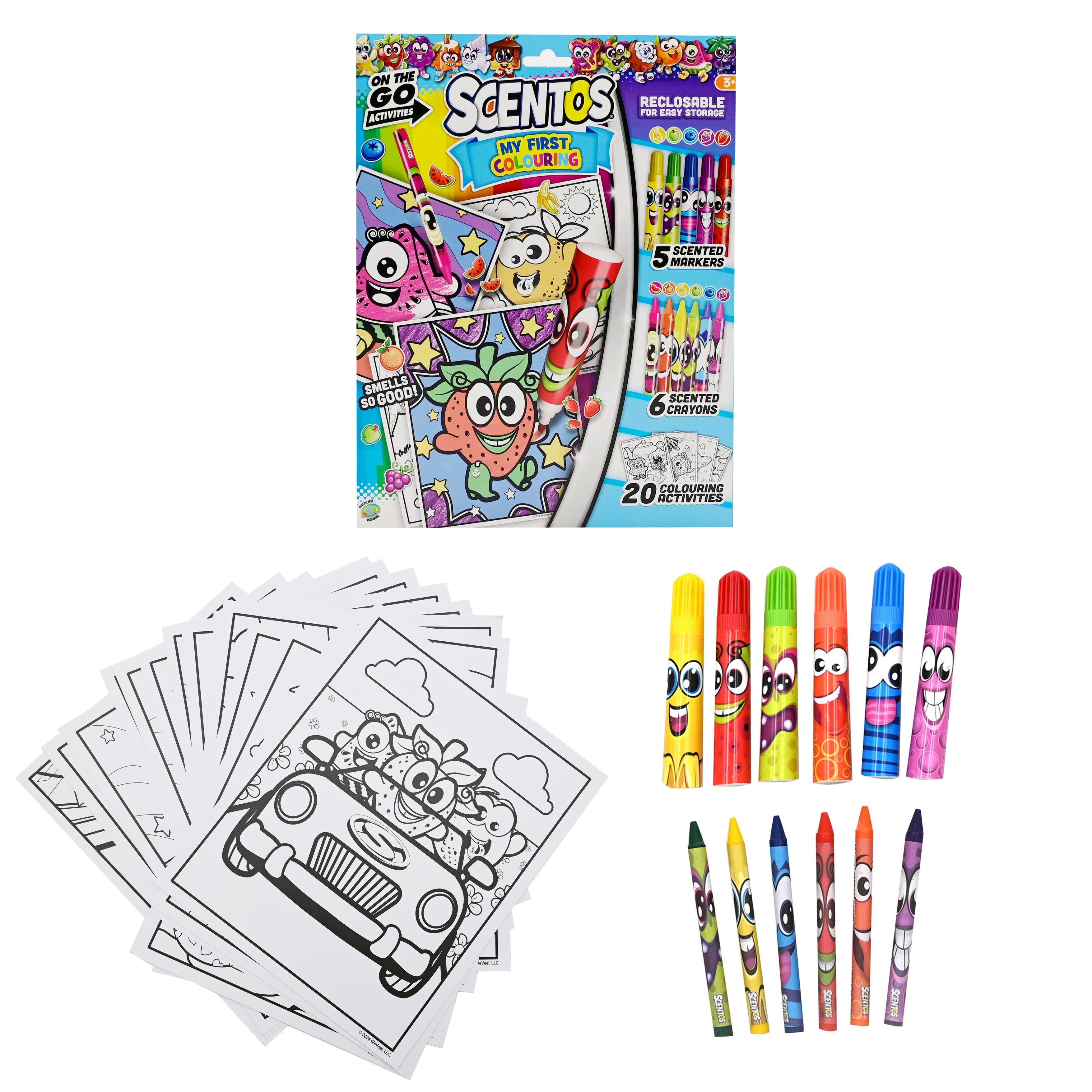 SCENTOS ON THE GO MY FIRST COLOURING - 45178