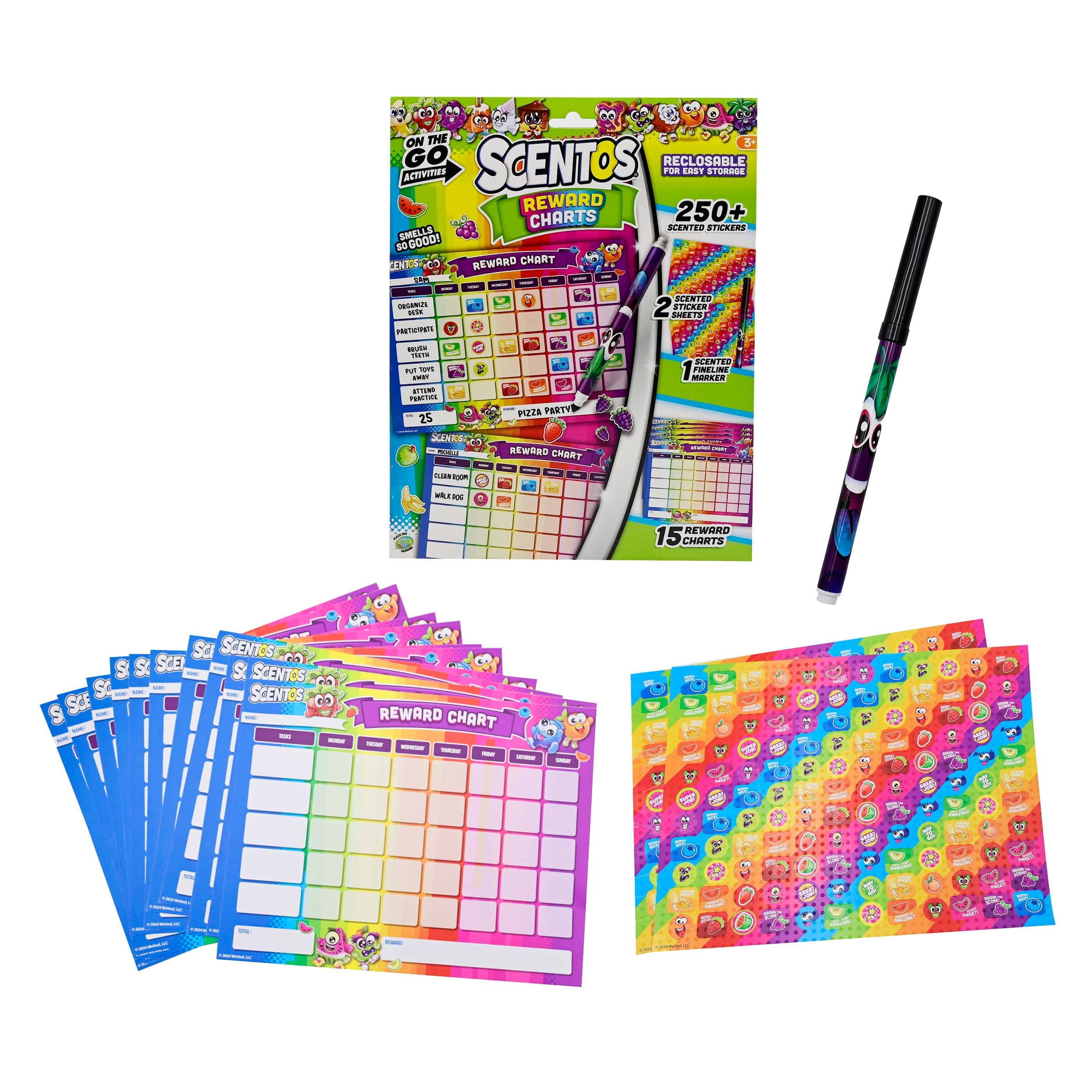SCENTOS ON THE GO REWARD CHARTS - 45174
