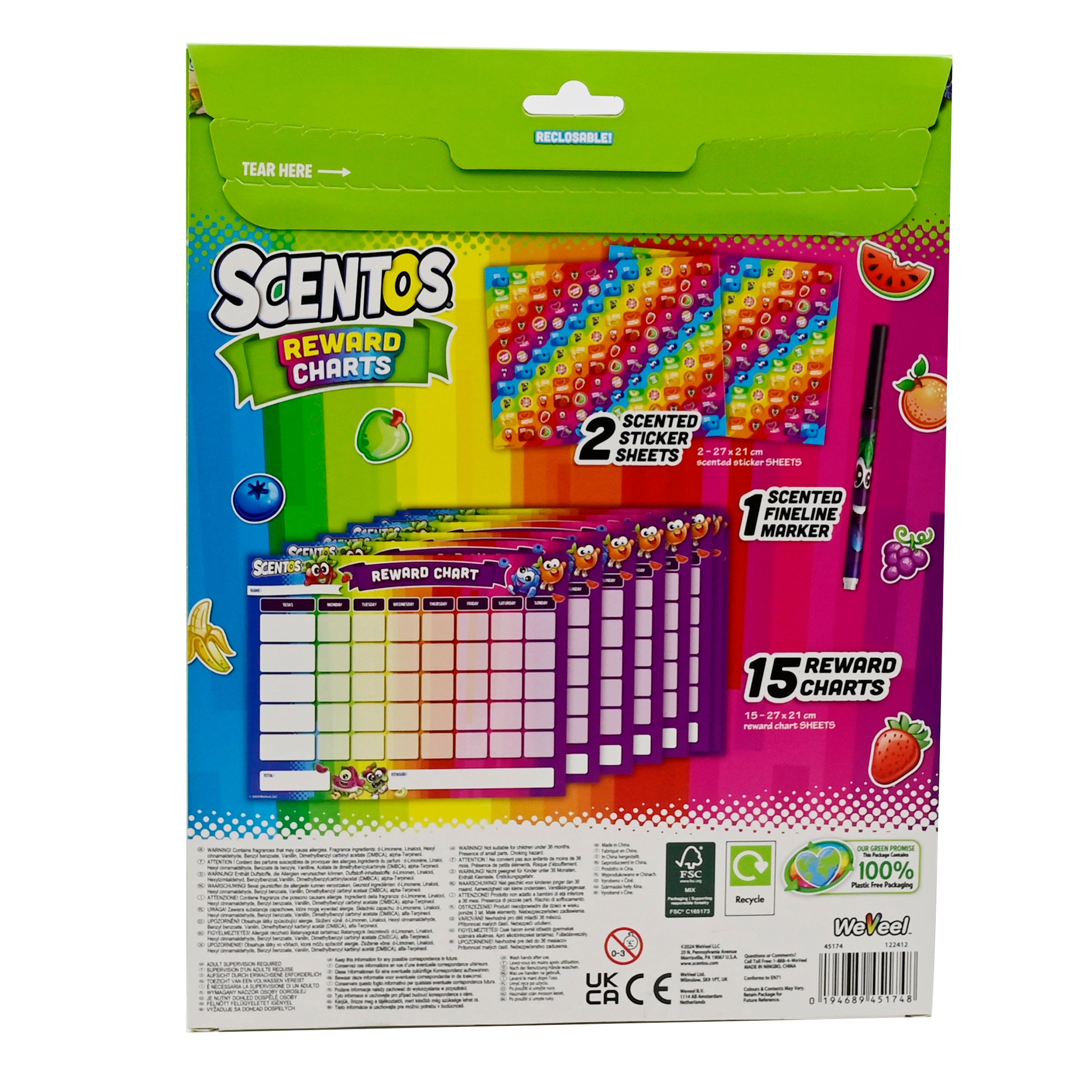 SCENTOS ON THE GO REWARD CHARTS - 45174