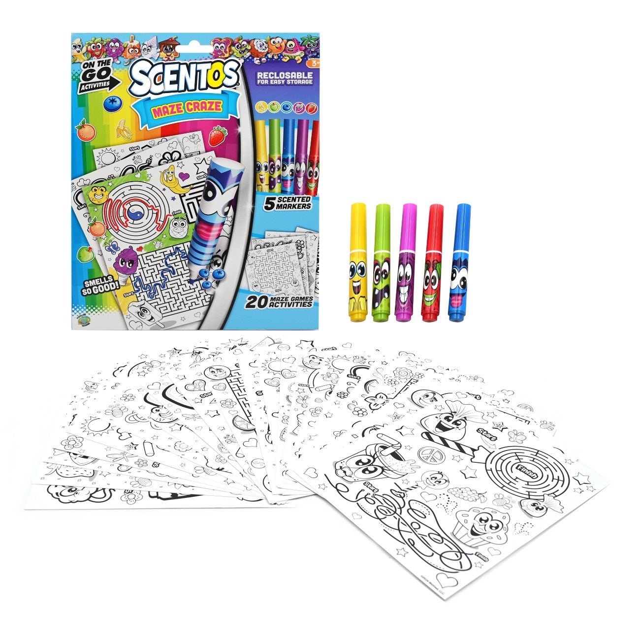 Scentos On The Go Scented Activity Fun Sets - Maze Craze - 45166 - 25