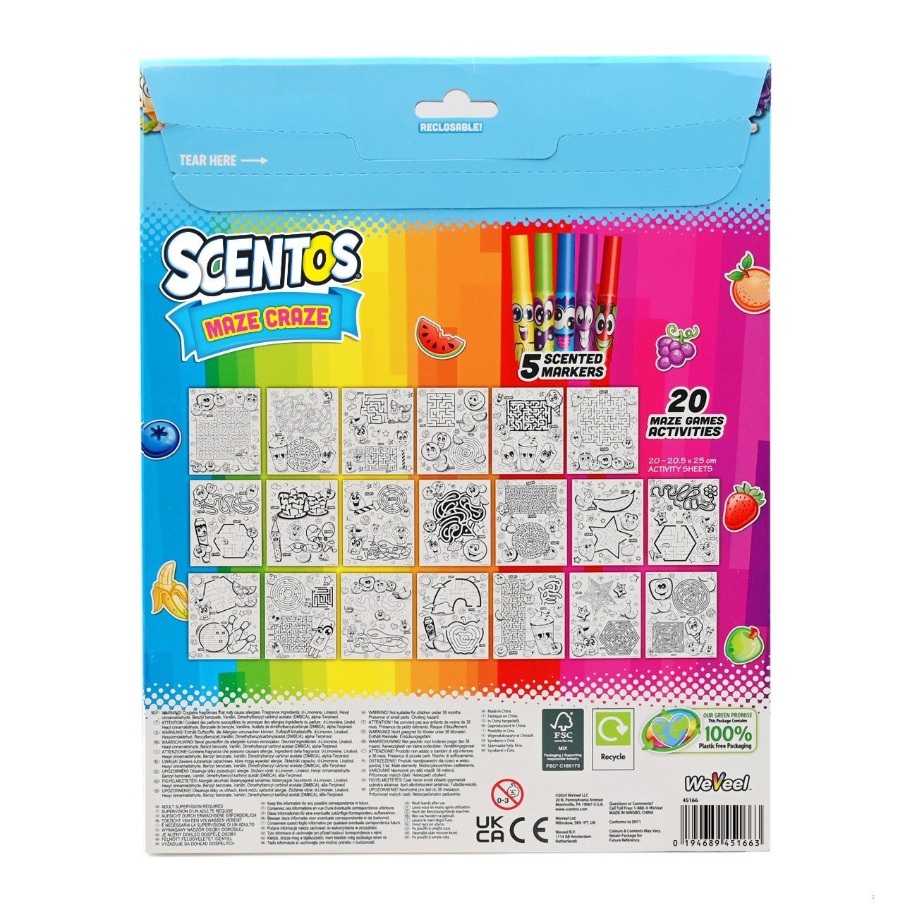 Scentos On The Go Scented Activity Fun Sets - Maze Craze - 45166 - 25