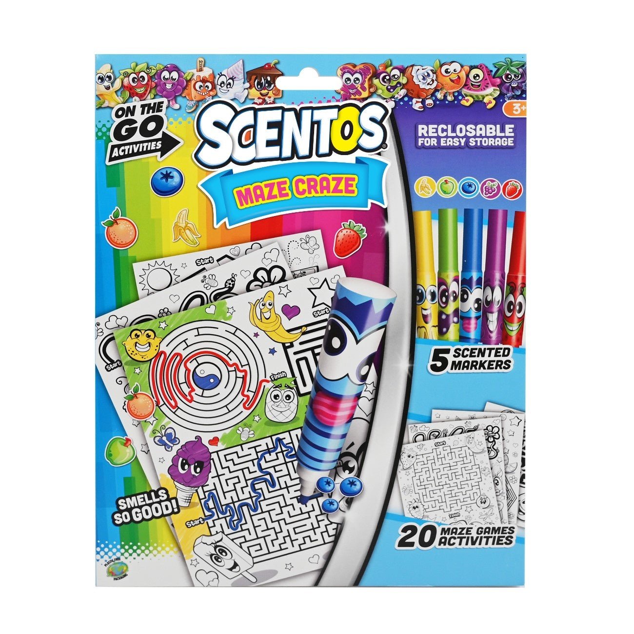 Scentos On The Go Scented Activity Fun Sets - Maze Craze - 45166 - 25