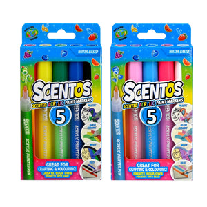  SCENTOS Scented Acrylc Markers Pack of 5 - 20457