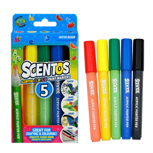  SCENTOS Scented Acrylc Markers Pack of 5 - 20457