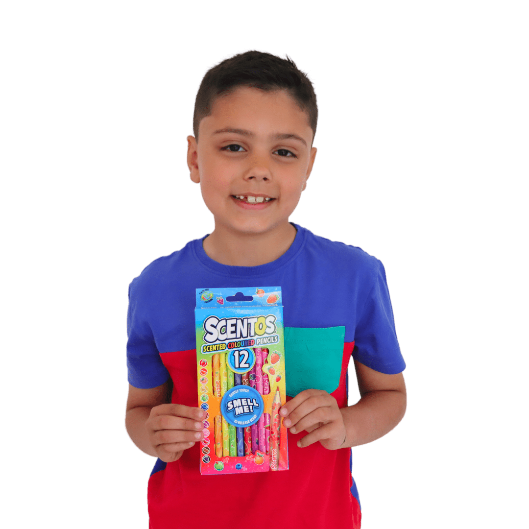 Scentos Scented Coloured Pencils Pack Of 12 - 40515