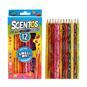 Scentos Scented Coloured Pencils Pack Of 12 - 40515