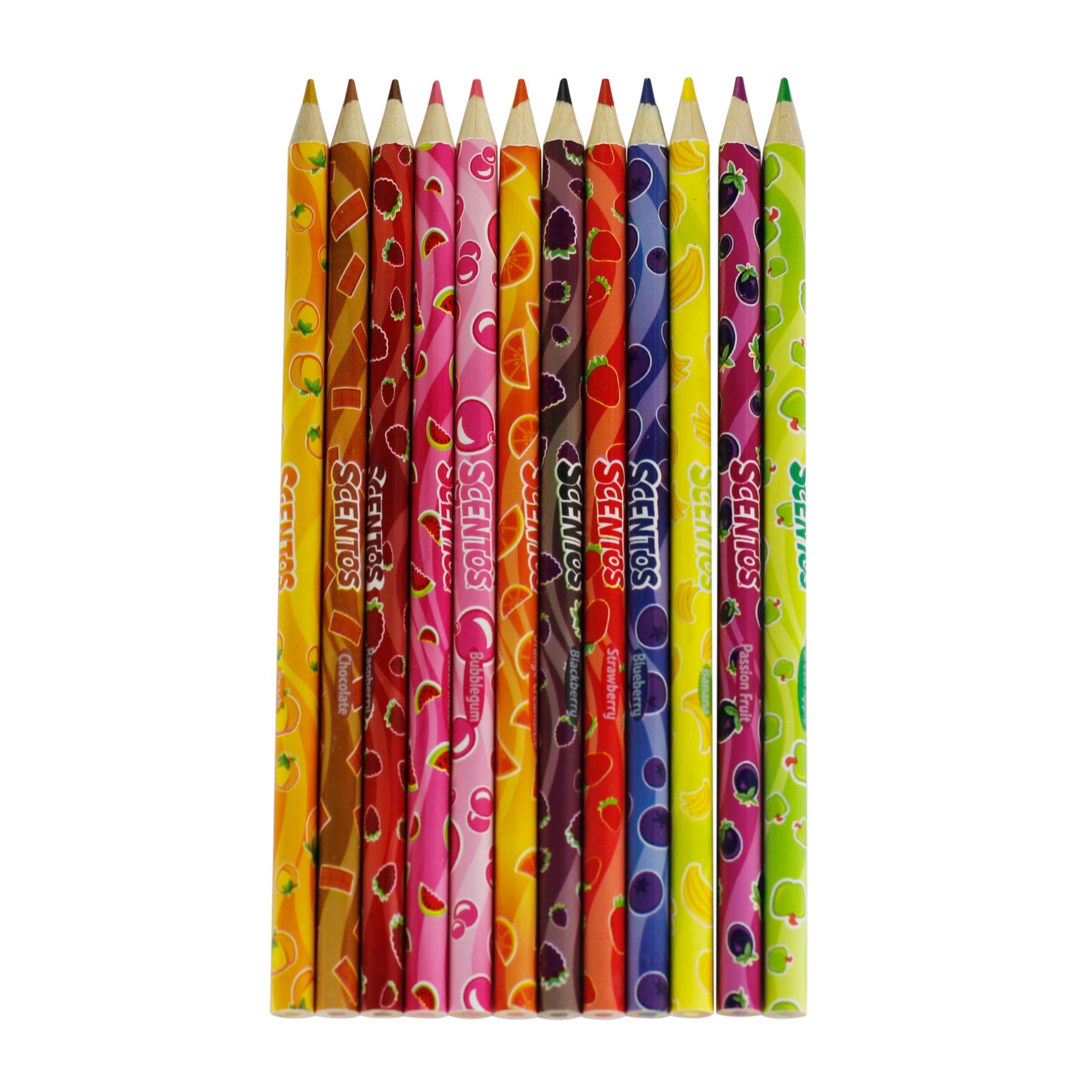 Scentos Scented Coloured Pencils Pack Of 12 - 40515