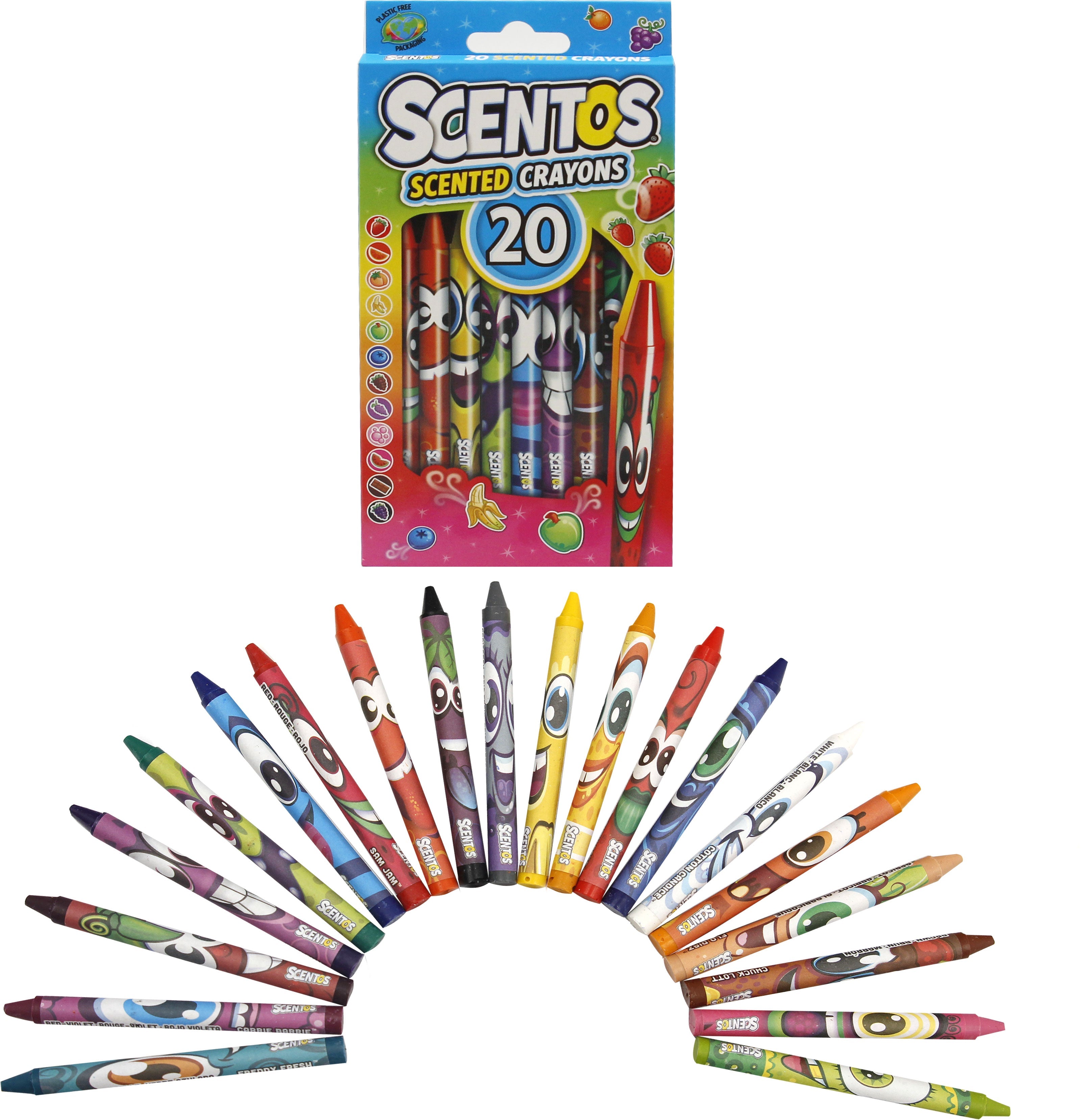 SCENTOS Scented Crayons Pack Of 20 - 40277