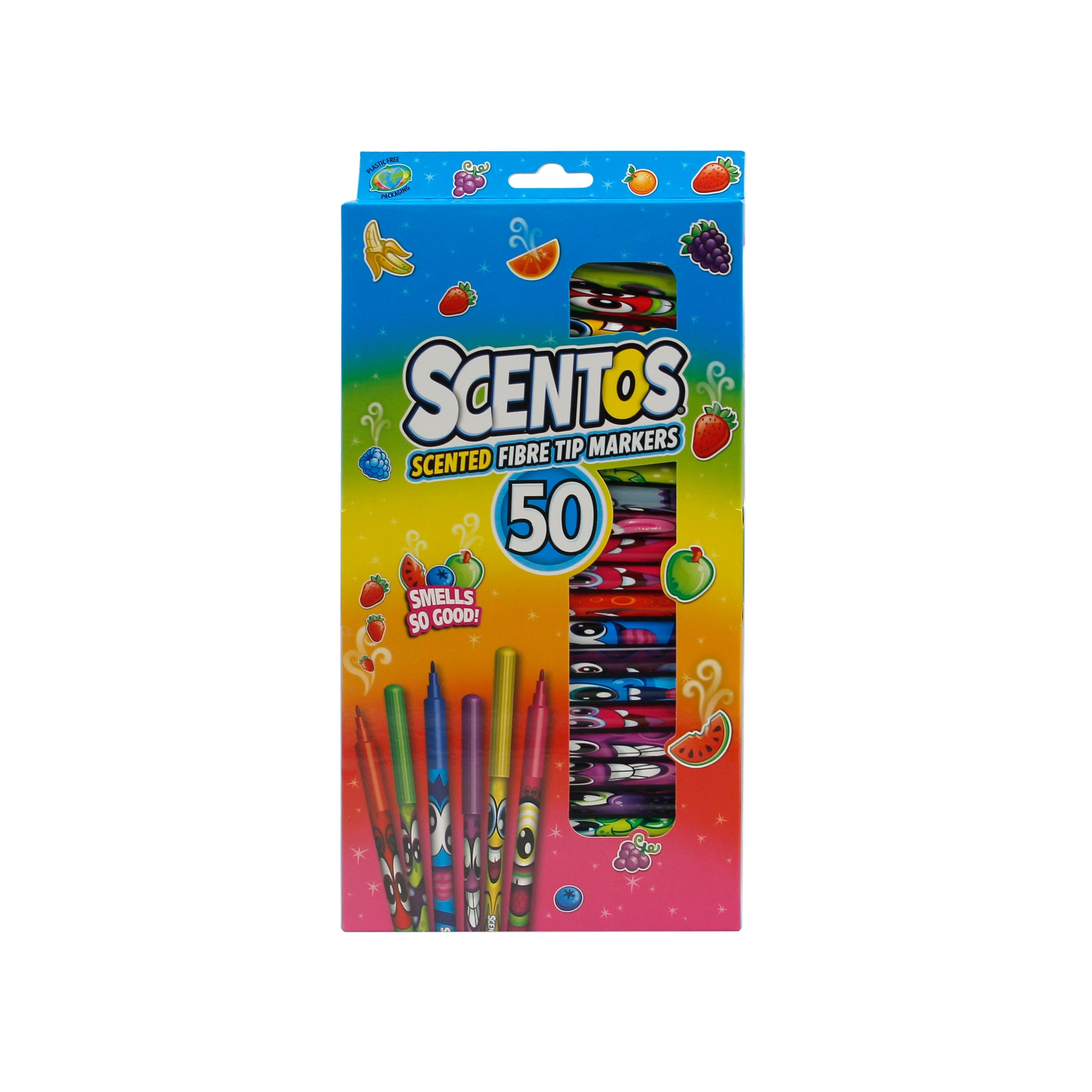 SCENTOS Scented Fibre Tip Pens Pack Of 50 - 40745