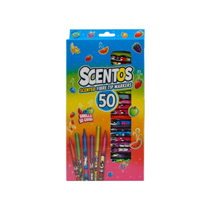SCENTOS Scented Fibre Tip Pens Pack Of 50 - 40745