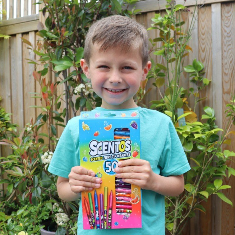 SCENTOS Scented Fibre Tip Pens Pack Of 50 - 40745