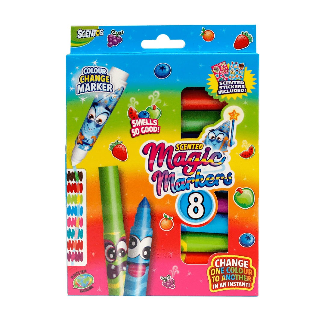 Scentos Scented Magic Markers Pack Of 8 - 20102
