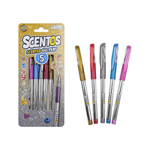  Scentos Scented Metallice Gel Pens Pack of 5 - 40456
