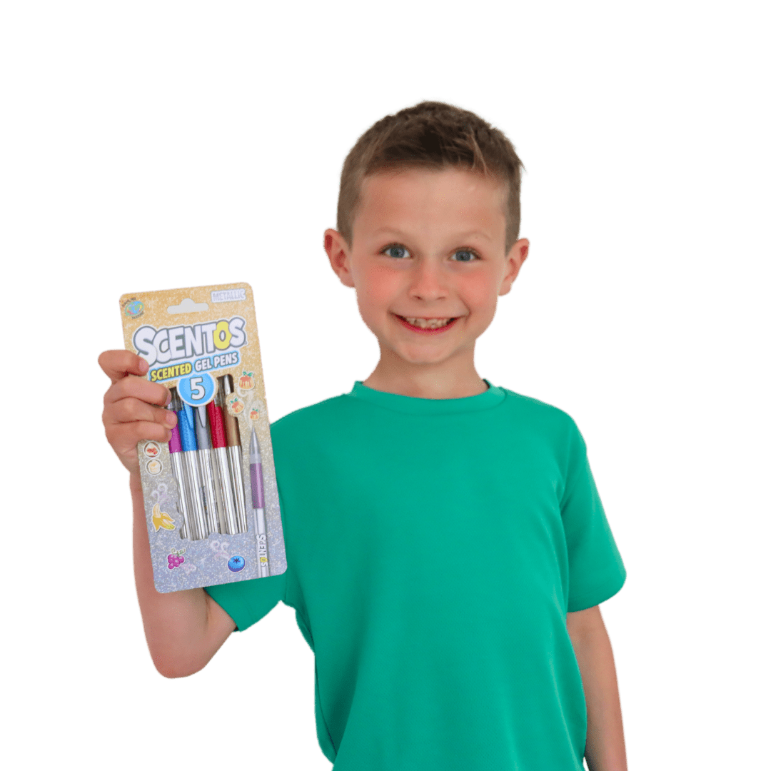  Scentos Scented Metallice Gel Pens Pack of 5 - 40456