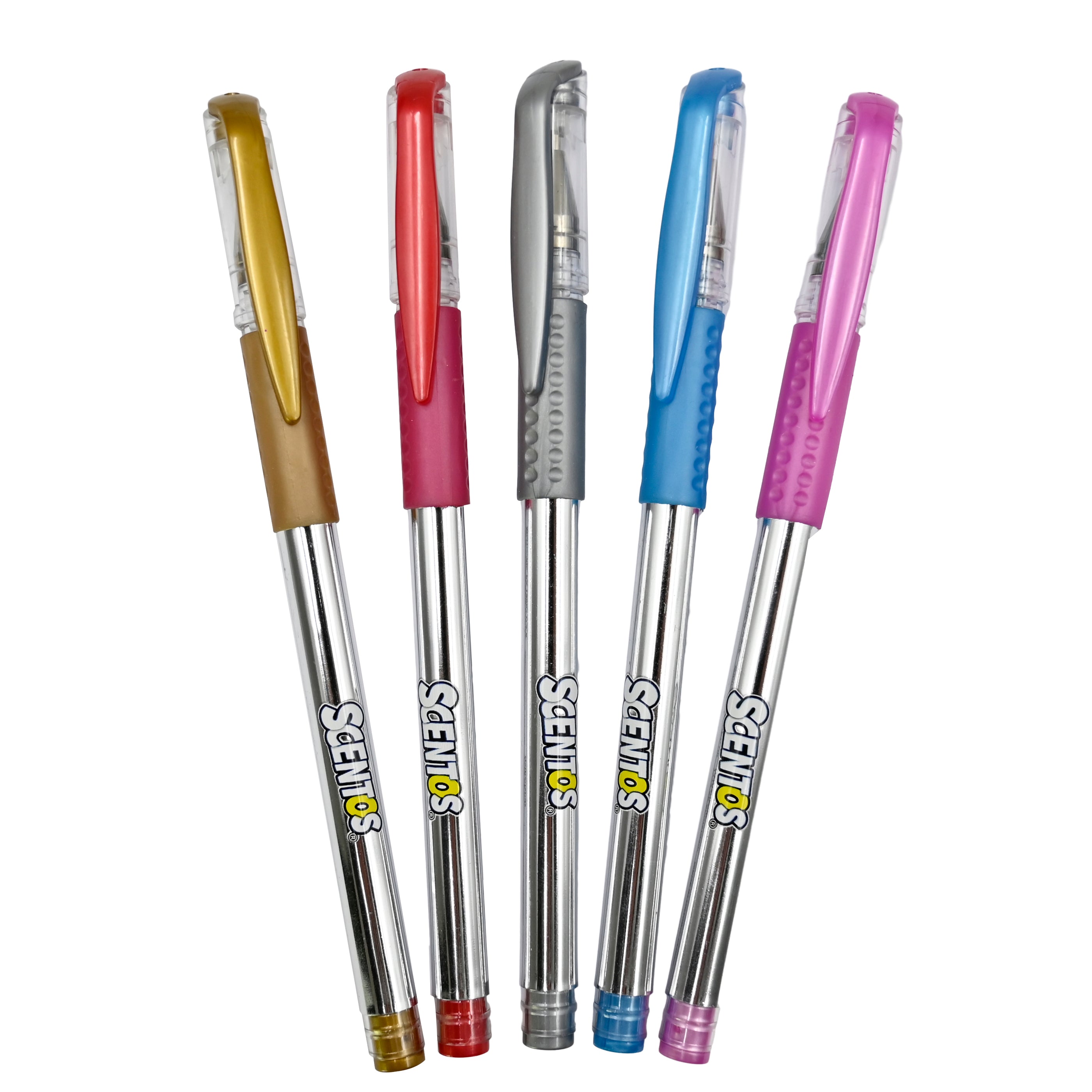  Scentos Scented Metallice Gel Pens Pack of 5 - 40456