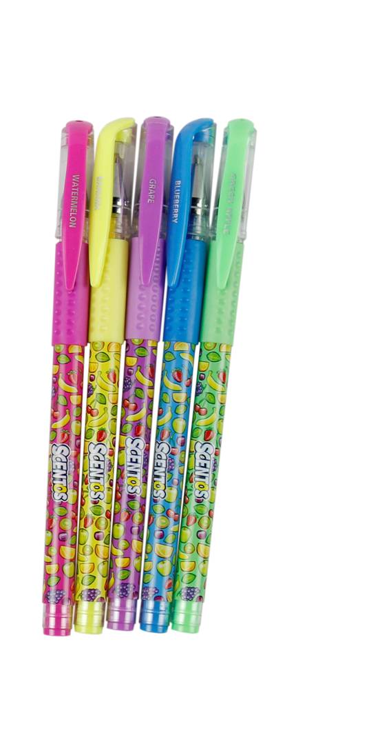 Scentos Scented Neon Gel Pens Pack of 5 - 60916
