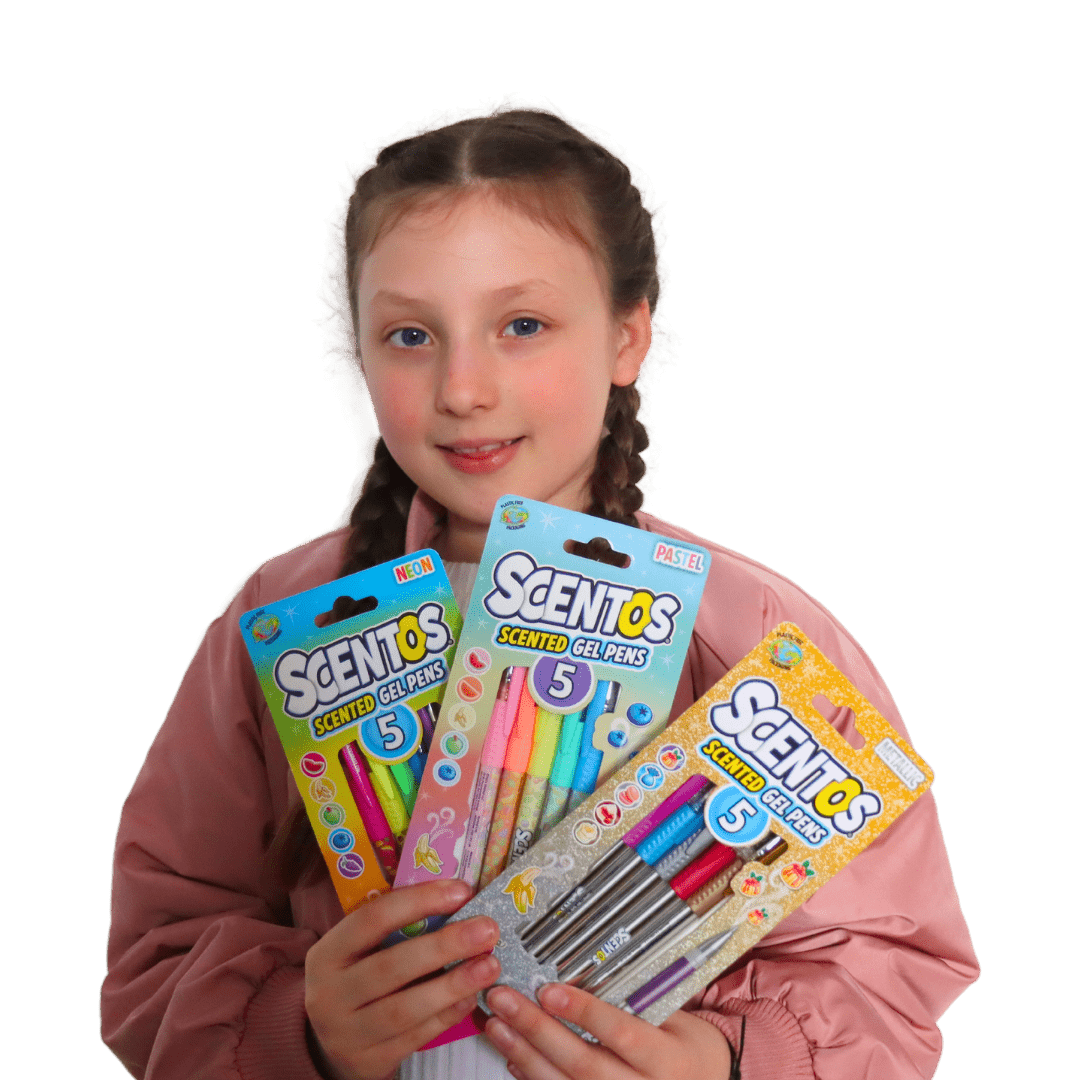 Scentos Scented Neon Gel Pens Pack of 5 - 60916