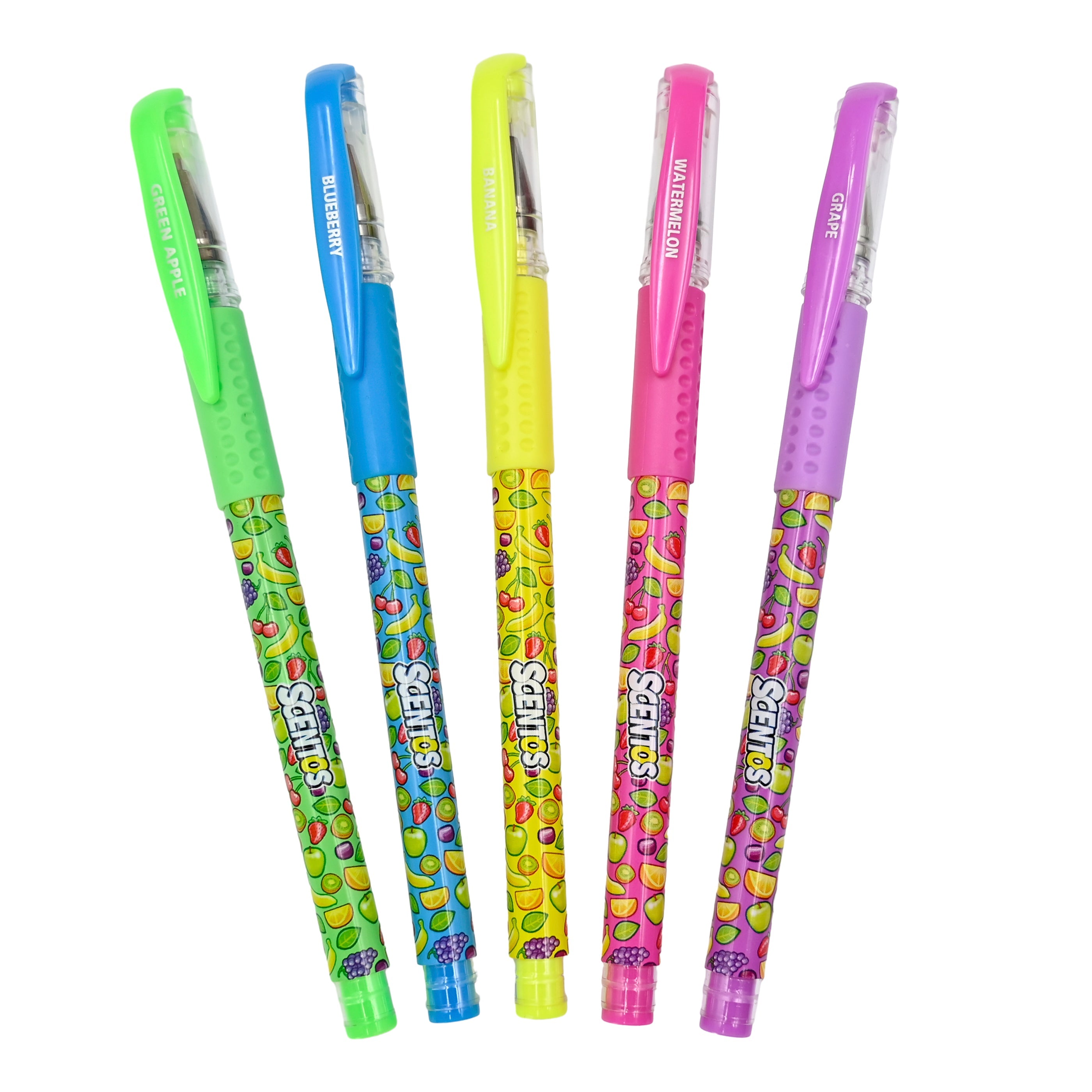 Scentos Scented Neon Gel Pens Pack of 5 - 60916
