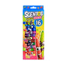 Scentos Scented SHORTY MARKERS, pack of 16 - 16755