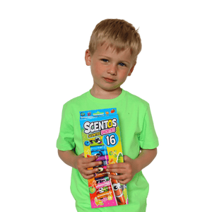 Scentos Scented SHORTY MARKERS, pack of 16 - 16755