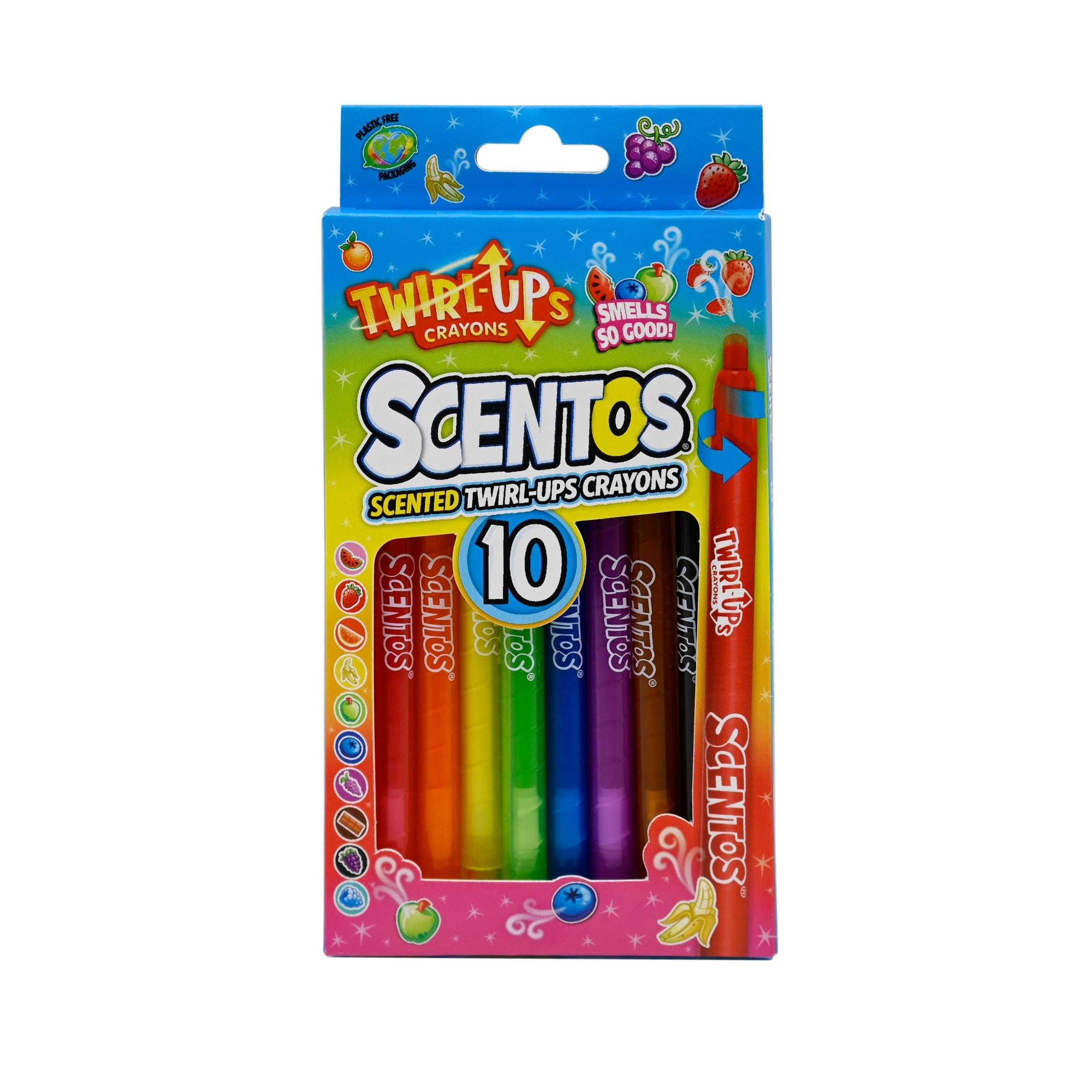 Scentos Scented Twlrl Up Crayons Pack Of 10 - 20227