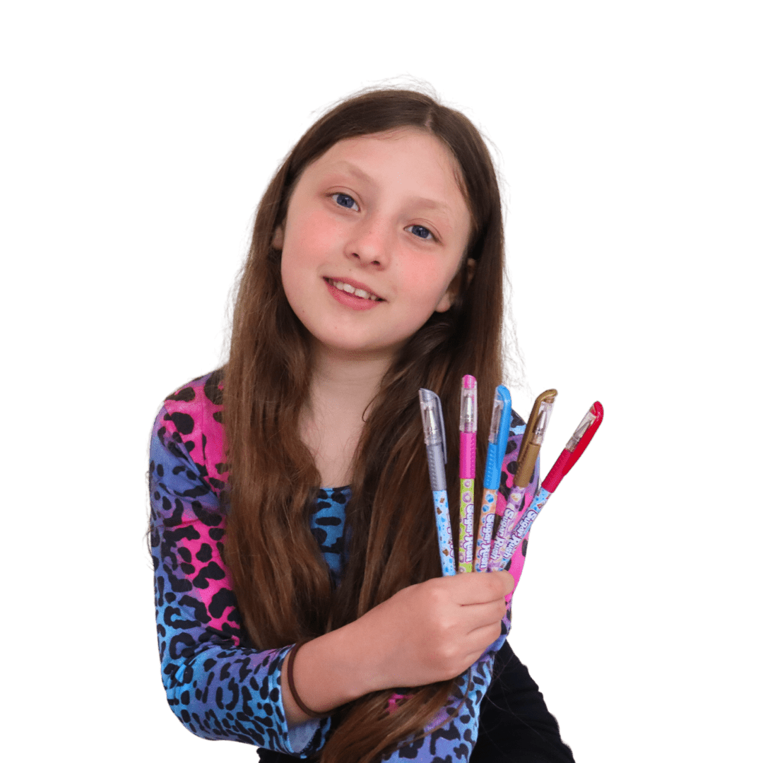 SCENTOS Sugar Rush Scented Metallic Gel Pens, Pack of 5 - 41344