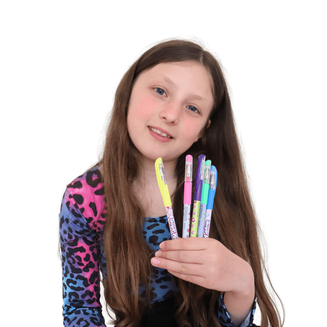 SCENTOS Sugar Rush Scented Neon Gel Pens, Pack of 5 - 41205