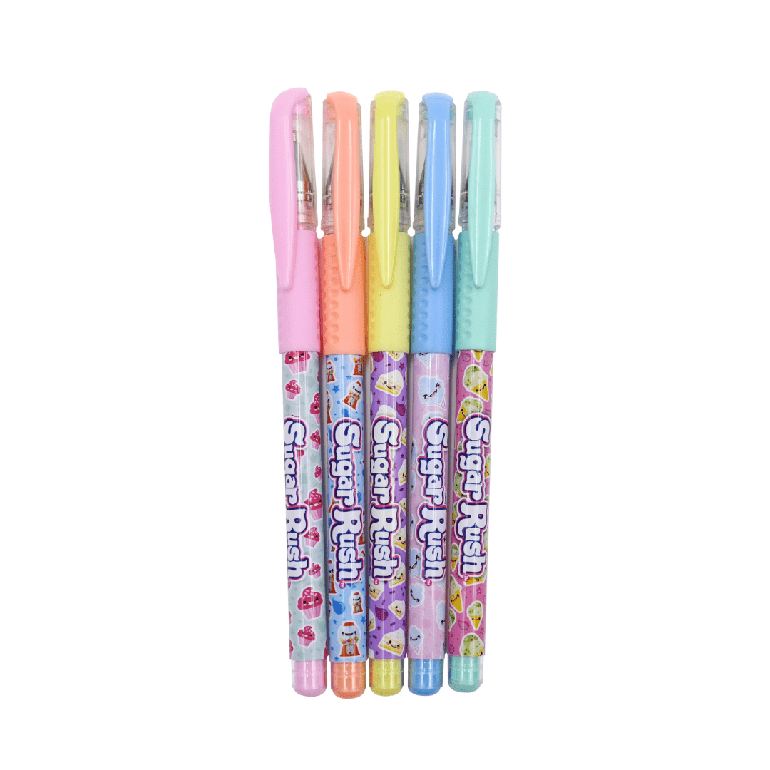 Scentos Sugar Rush Scented Pastel Gel Pens, Pack of 5 - 30086