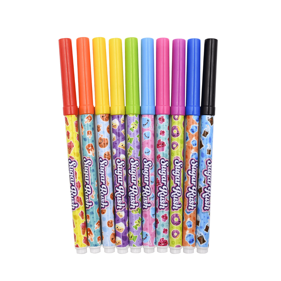 Scentos Sweet Shop Fine Line Markers, Pack of 10 - 48602