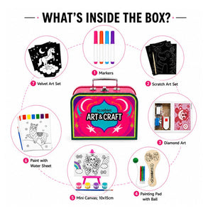 Scoobies 7 - in - 1 Art & Craft Kit for Kids | The Mom Store - Art & Craft