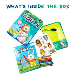 Scoobies Animal Travel Activity Tin – Activities to Go! - SC0001024
