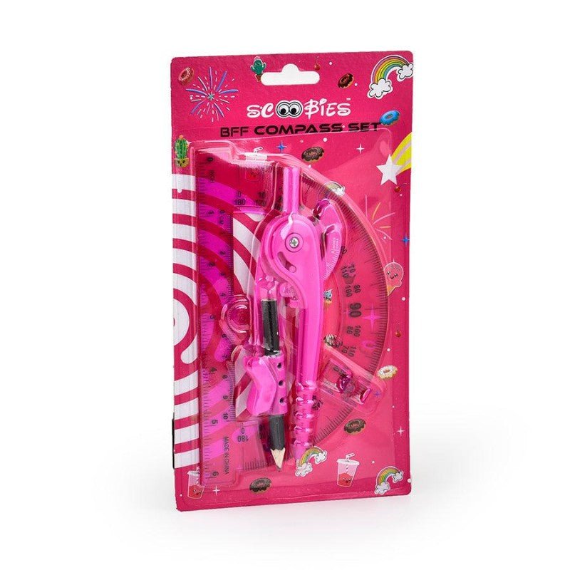 Scoobies BFF Compass & Protractor Set - (Pink) - SC0000112
