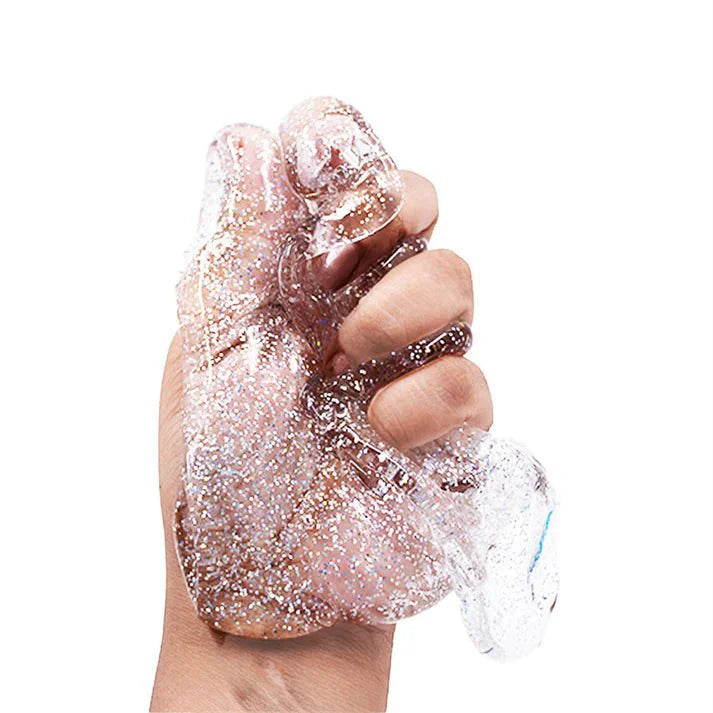 Scoobies Boogie Ooze – Holographic Slime Trio Set (Pink, Blue & Pure Holographic) - Sensory Toys