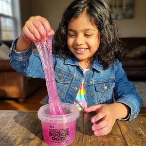 Scoobies Boogie Ooze – Holographic Slime Trio Set (Pink, Blue & Pure Holographic) - Sensory Toys