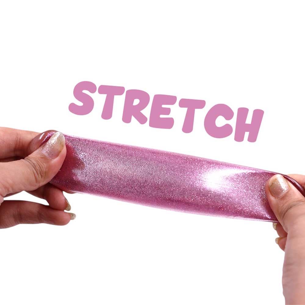 Scoobies Dazzle Drop Balls: Glitter Squishy Balls – Set of 4 (Holographic, Pink, Silver & Gold) - Sensory Toys