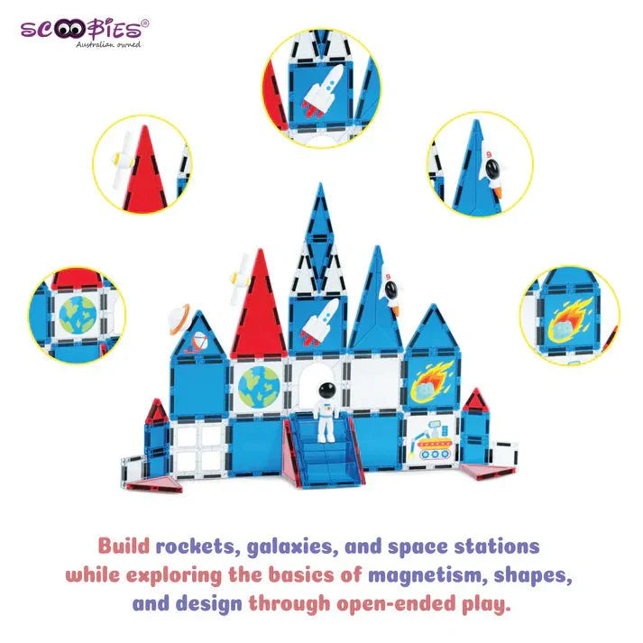 Scoobies Galaxy Magnetic Tiles , Space - Themed Designs - SC0001013