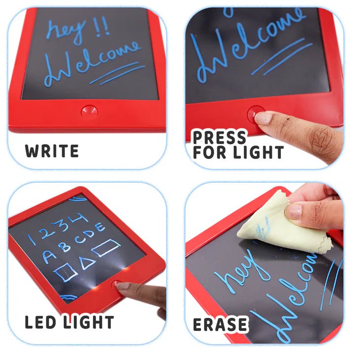 Scoobies Glimmer Board - Drawing Pad with 2 Light Effects - Writing Board