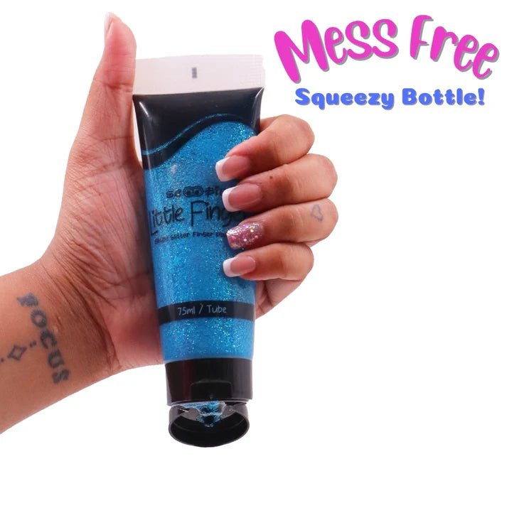 Scoobies Glitzy Glitter Finger Paints Tubes - SC0000995