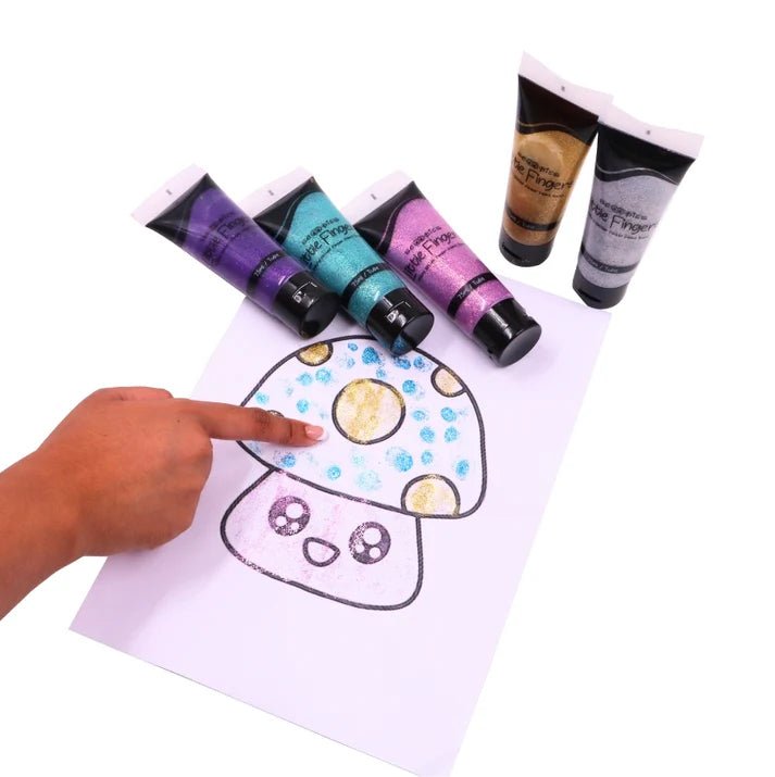 Scoobies Glitzy Glitter Finger Paints Tubes - SC0000995