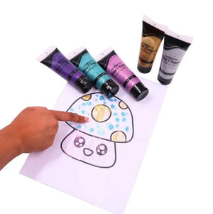 Scoobies Glitzy Glitter Finger Paints Tubes - SC0000995